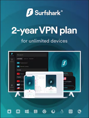 Surfshark VPN Key (2 Years / Unlimited Devices)